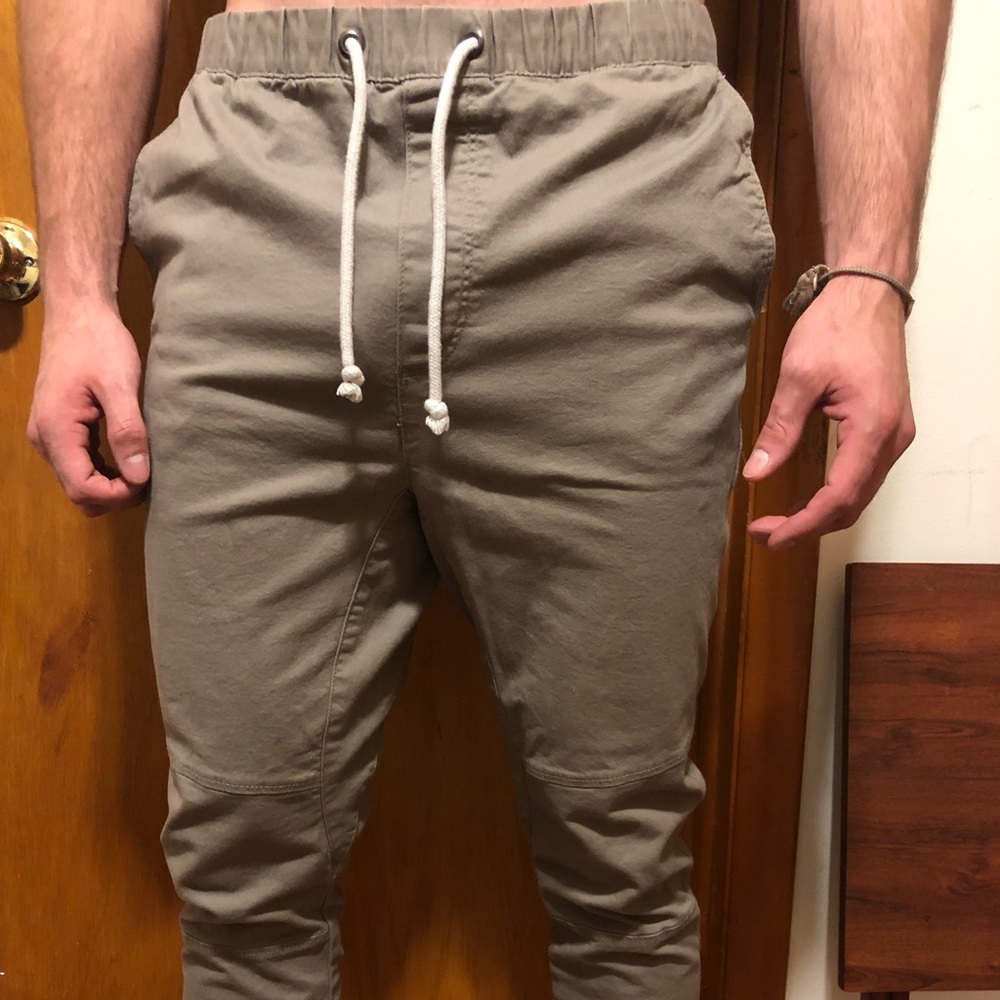 Khaki joggers